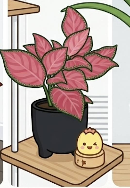Pink Chinese Evergreen