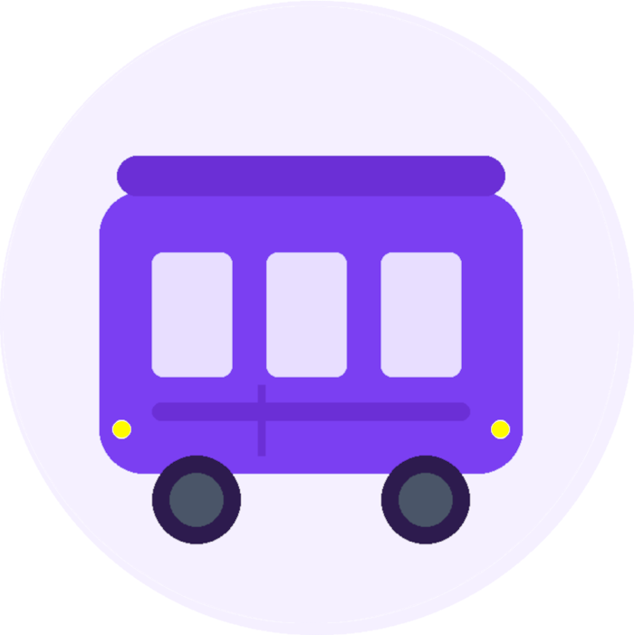 Purple Bus Logo